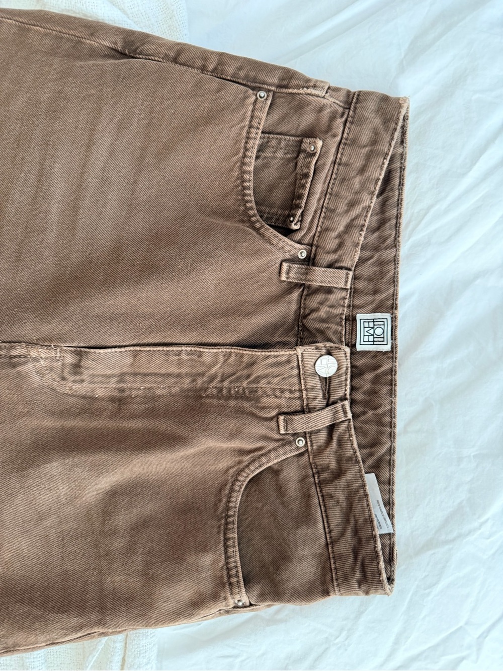 Toteme Barrel Leg Denim - Washed Chocolate - 26/32 - Picture 4 of 5